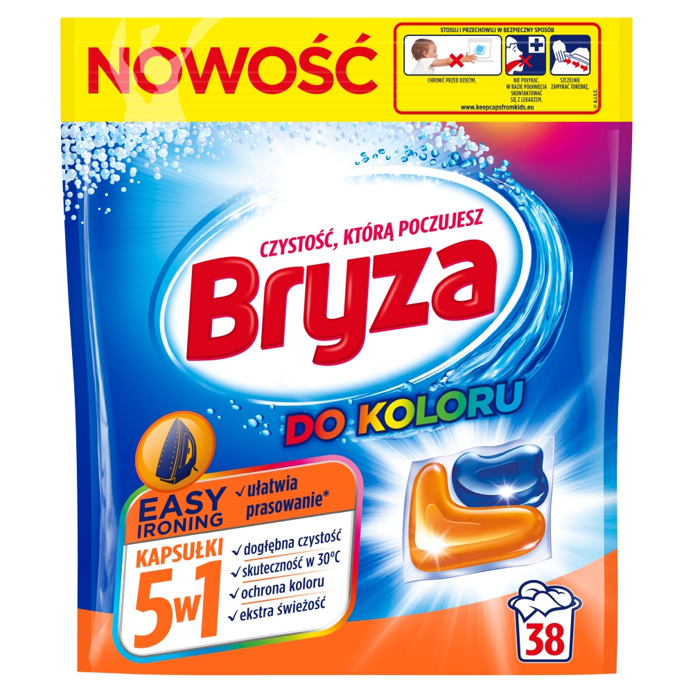 76133151648455611 Easy Ironing 5w1 kapsułki do prania koloru 38szt - obrazek 1