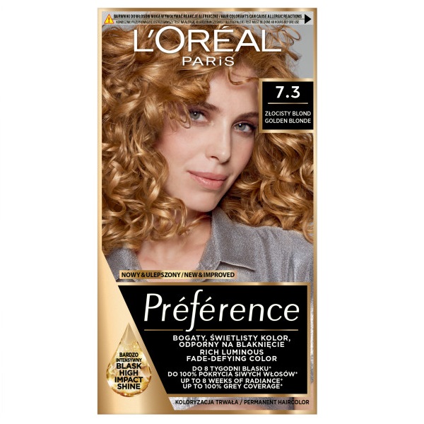 76311201725620022 Preference farba do włosów 7.3 Złocisty Blond - obrazek 1