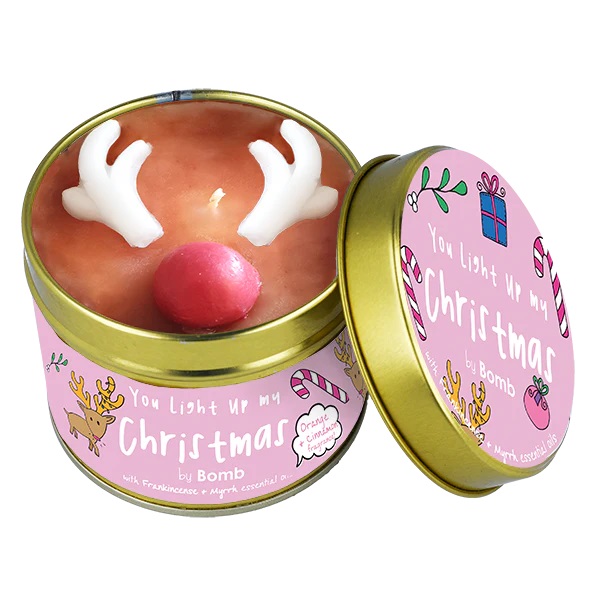 76318341732698909 Świeca zapachowa w puszce You Light Up My Christmas 237g - obrazek 1