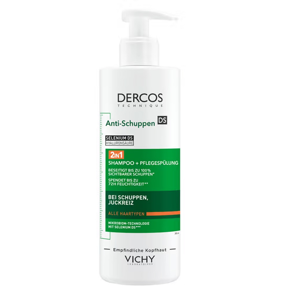 76475491741870996 Dercos szampon przeciwłupieżowy z odżywką 2w1 390ml - obrazek 1