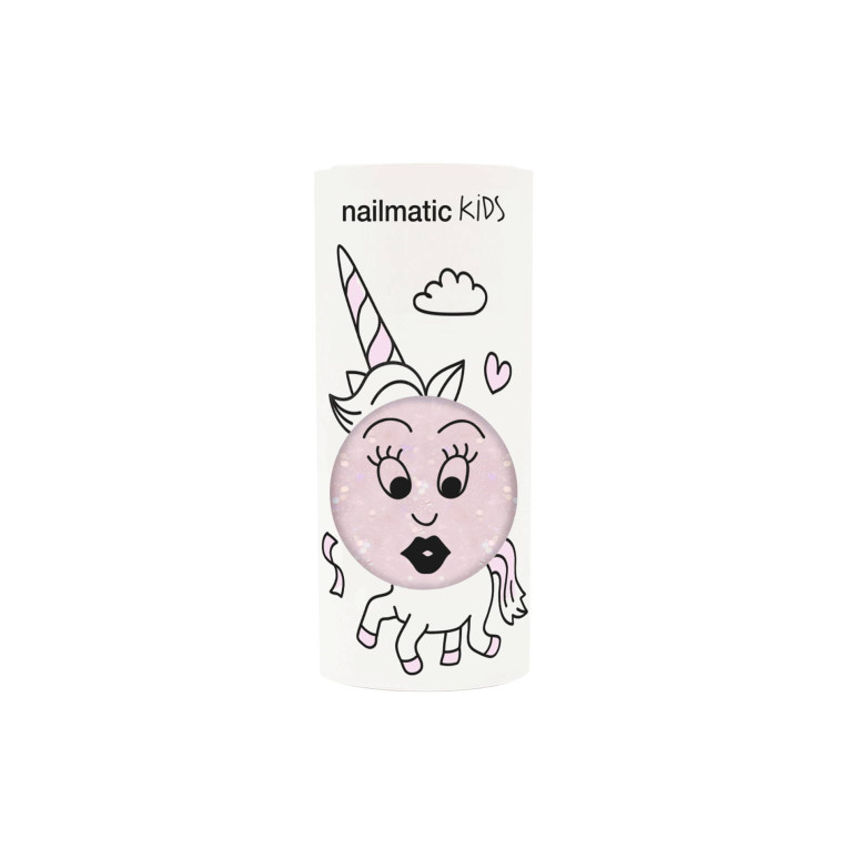 76535321668502008 Kids Nail Polish Polly lakier do paznokci dla dzieci z brokatem Przejrzysto-Różowy 8ml - obrazek 1