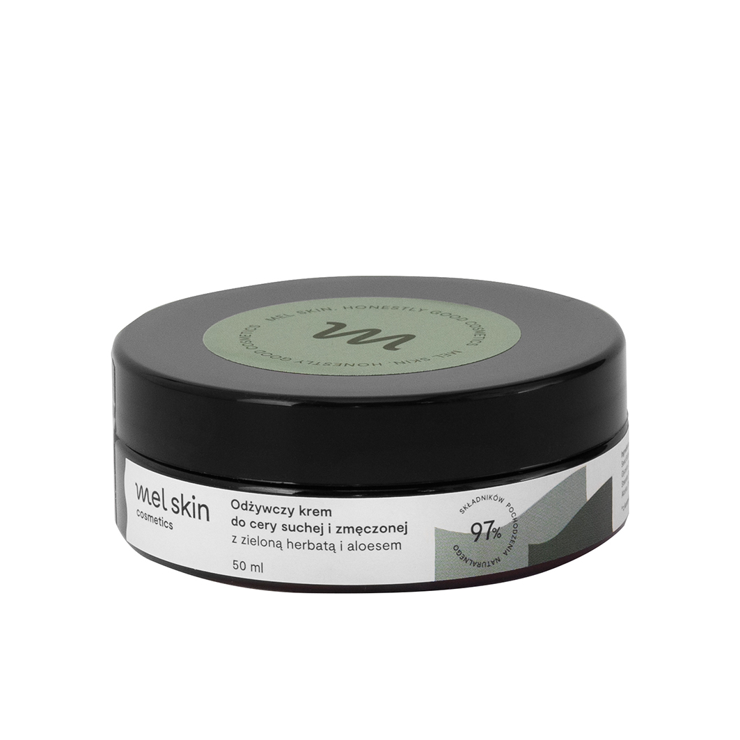 76575431642765866 Odżywczy krem do cery suchej i zmęczonej z zieloną herbatą i aloesem 50ml - obrazek 1