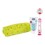 Always Smiling zestaw podróżny pasta do zębów 50ml + szczoteczka do zębów + etui 3-6l Hippo