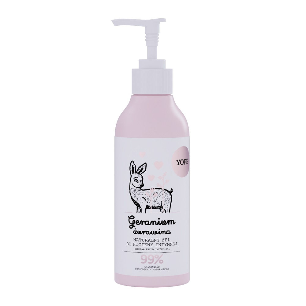 76644281599643178 Naturalny żel do higieny intymnej Geranium i Żurawina 300ml - obrazek 1