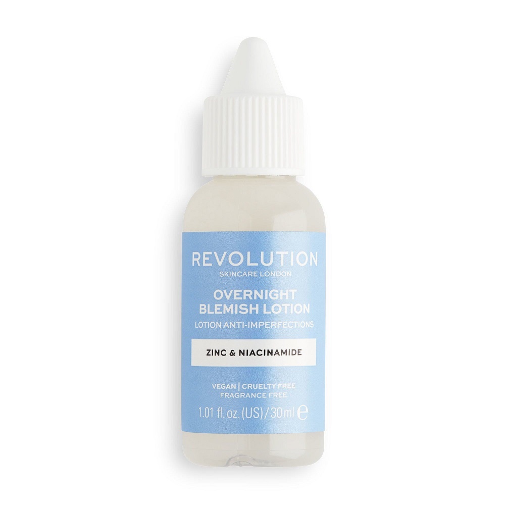 76658501661141306 Skincare Overnight Blemish Lotion Zinc & Niacinamide punktowy preparat na niedoskonałości 30ml - obrazek 1