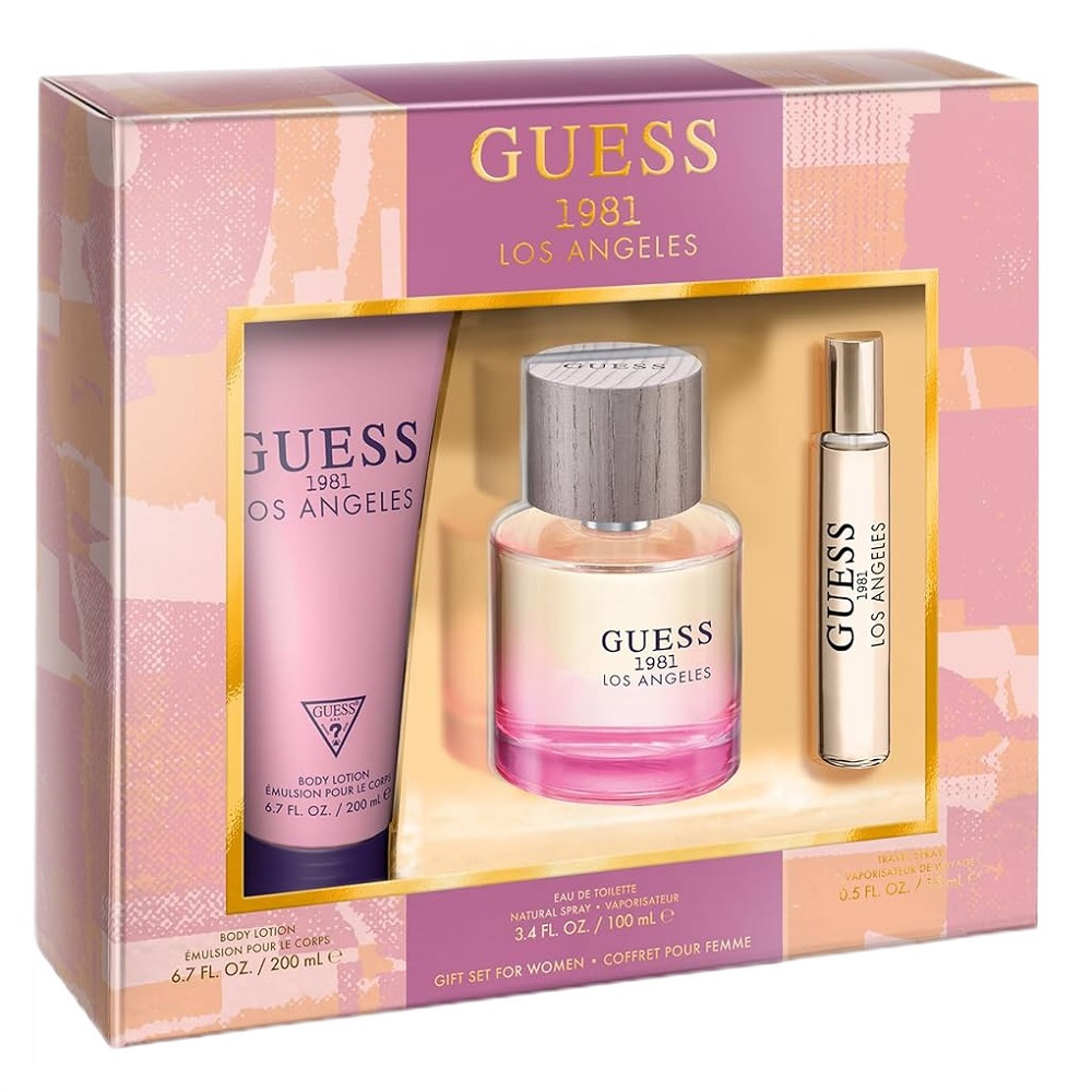 76728281732098463 1981 Los Angeles Women zestaw woda toaletowa spray 100ml + woda toaletowa spray 15ml + balsam do ciała 200ml - obrazek 1