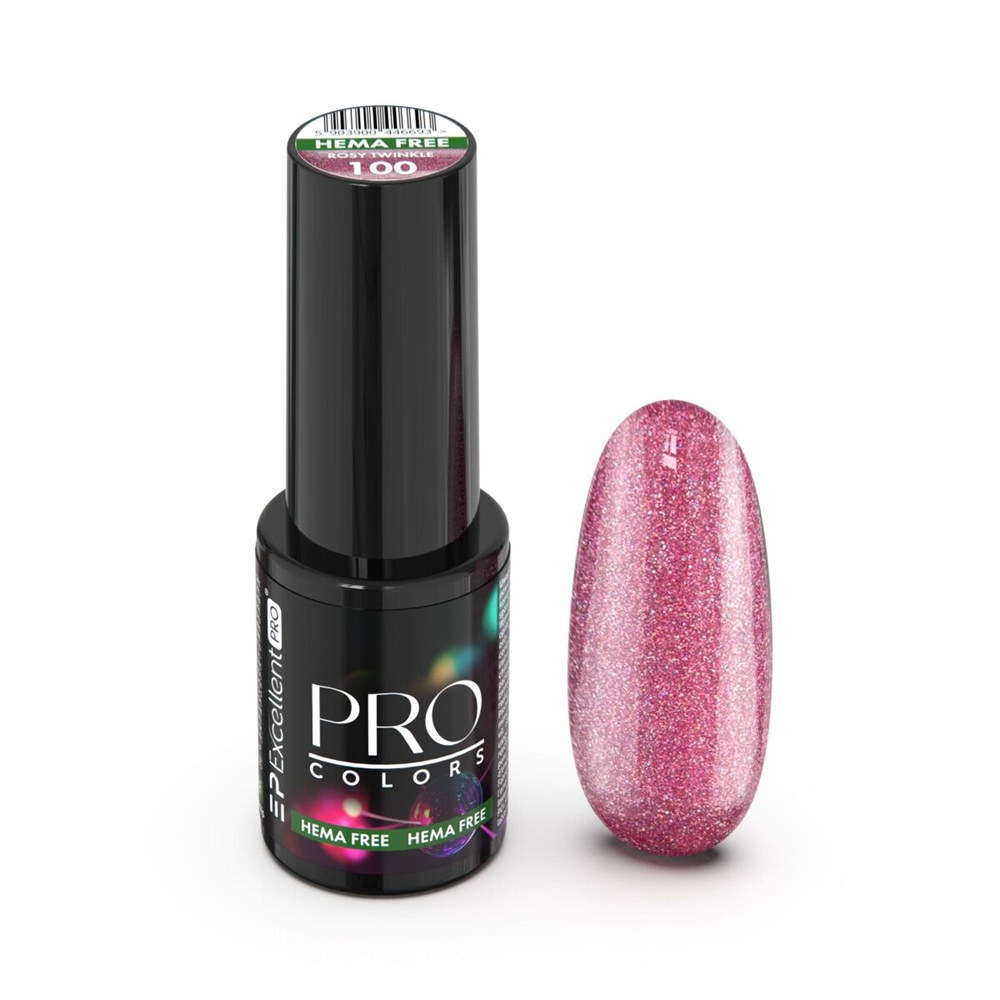76816111766488174 Pro Colors Hema Free lakier hybrydowy 100 Rosy Twinkle 7g - obrazek 1