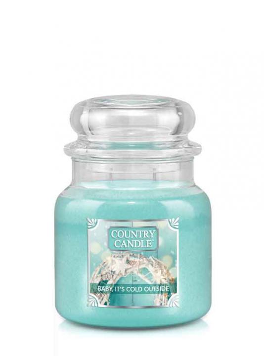 76930371642522501 Średnia świeca zapachowa z dwoma knotami Baby It's Cold Outside 453g - obrazek 1