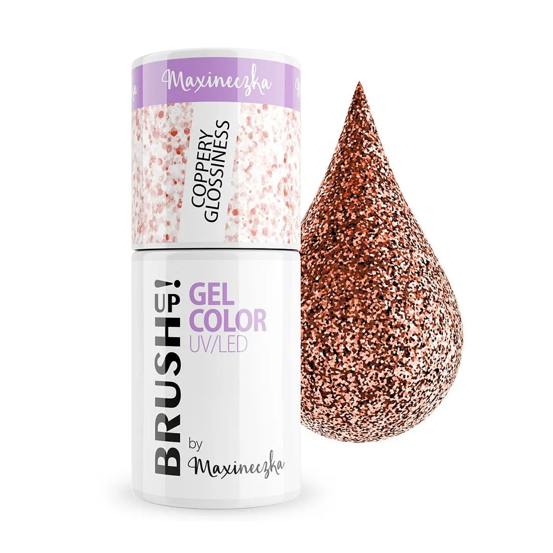 76944311728997391 Gel Color UV/LED lakier hybrydowy do paznokci Coppery Glossiness 5g - obrazek 1