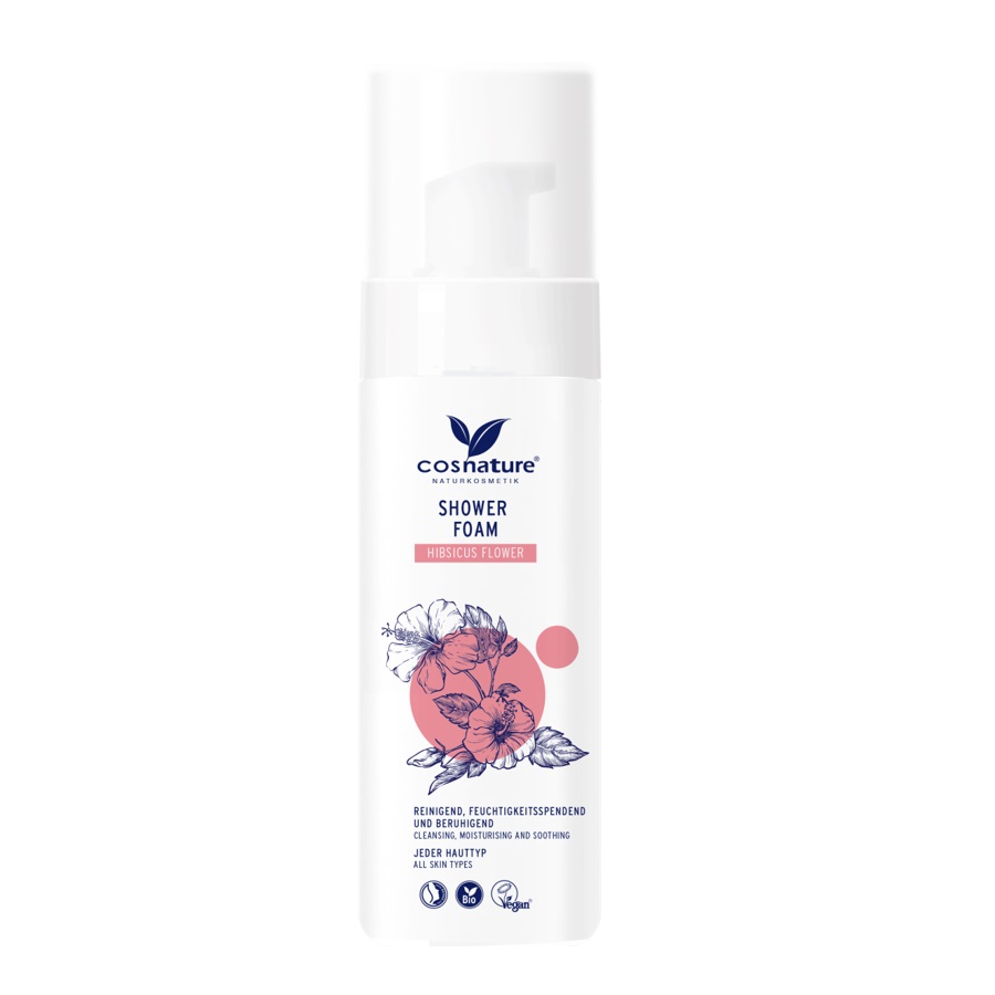76953831676368044 Shower Foam naturalna pianka pod prysznic z kwiatem hibiskusa 150ml - obrazek 1