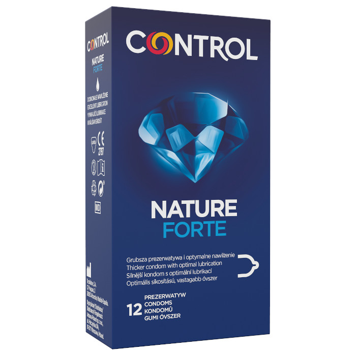 7695761660830258 Nature Forte pogrubione ergonomicznie prezerwatywy z naturalnego lateksu 12szt. - obrazek 1