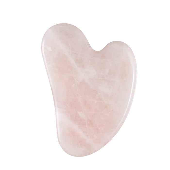 77113551675342004 Gua Sha kamień do masażu twarzy i szyi z kwarcu Pink - obrazek 1