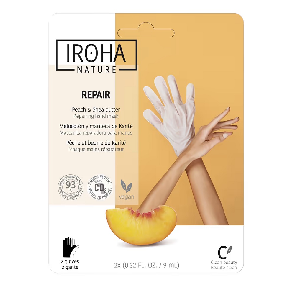 77176831667837845 Repair Hand Mask regenerująca maska do rąk w formie rękawic Peach & Shea Butter 2x9ml - obrazek 1