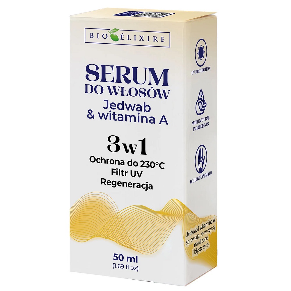 77186831749828913 Serum do włosów z jedwabiem i witaminą A 3w1 50ml - obrazek 1