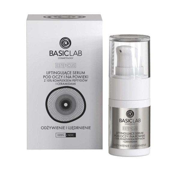77254491689078088 Esteticus liftingujące serum pod oczy i na powieki 10% kompleks peptydów i ceramidów Odżywienie i Ujędrnienie 15ml - obrazek 1