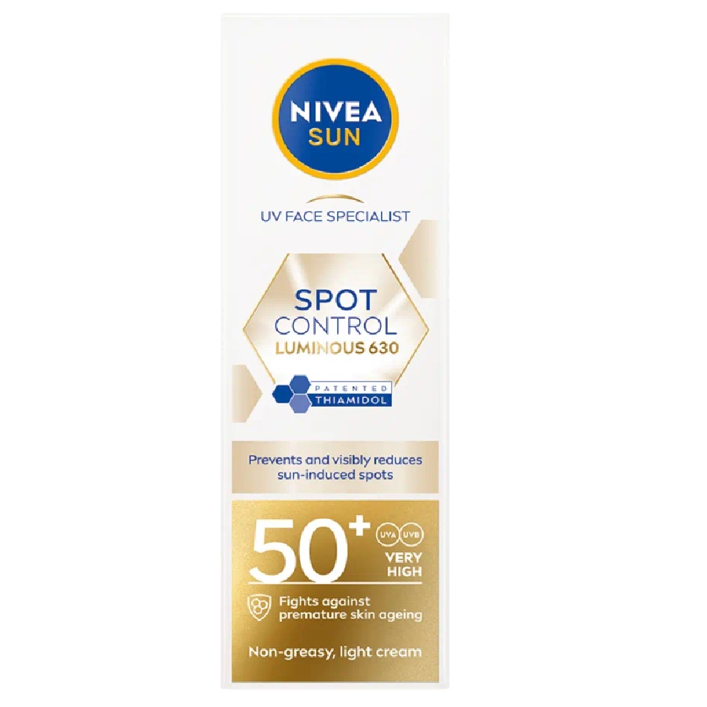 77282641751032716 Sun Spot Control Luminous 630® odświeżający fluid przeciwsłoneczny do twarzy SPF50+ 40ml - obrazek 1