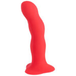 Bouncer dildo z ruchomymi kuleczkami Czerwony
