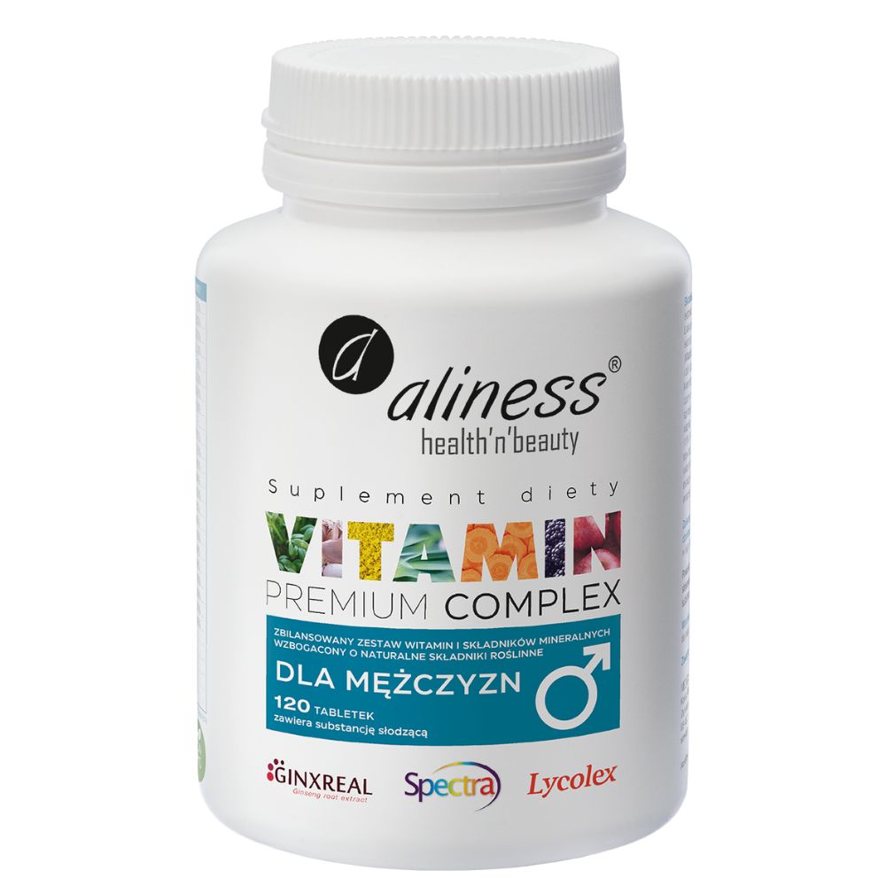 77397581763667180 Premium Vitamin Complex dla mężczyzn suplement diety 120 tabletek - obrazek 1