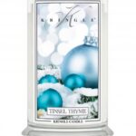Duża świeca zapachowa z dwoma knotami Tinsel Thyme 623g
