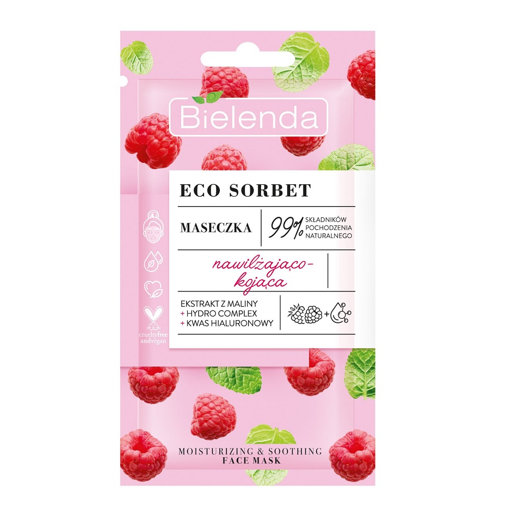 7765481715878768 Eco Sorbet maseczka nawilżająco-kojąca Malina 8g - obrazek 1