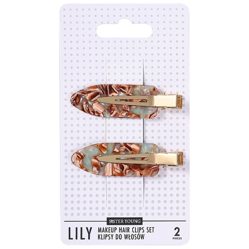 77881731756661180 Lily klipsy do włosów do makijażu Green Coffee 2szt - obrazek 1