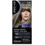 Permanent Cool Color farba do włosów 7_46 Chłodny Średni Blond