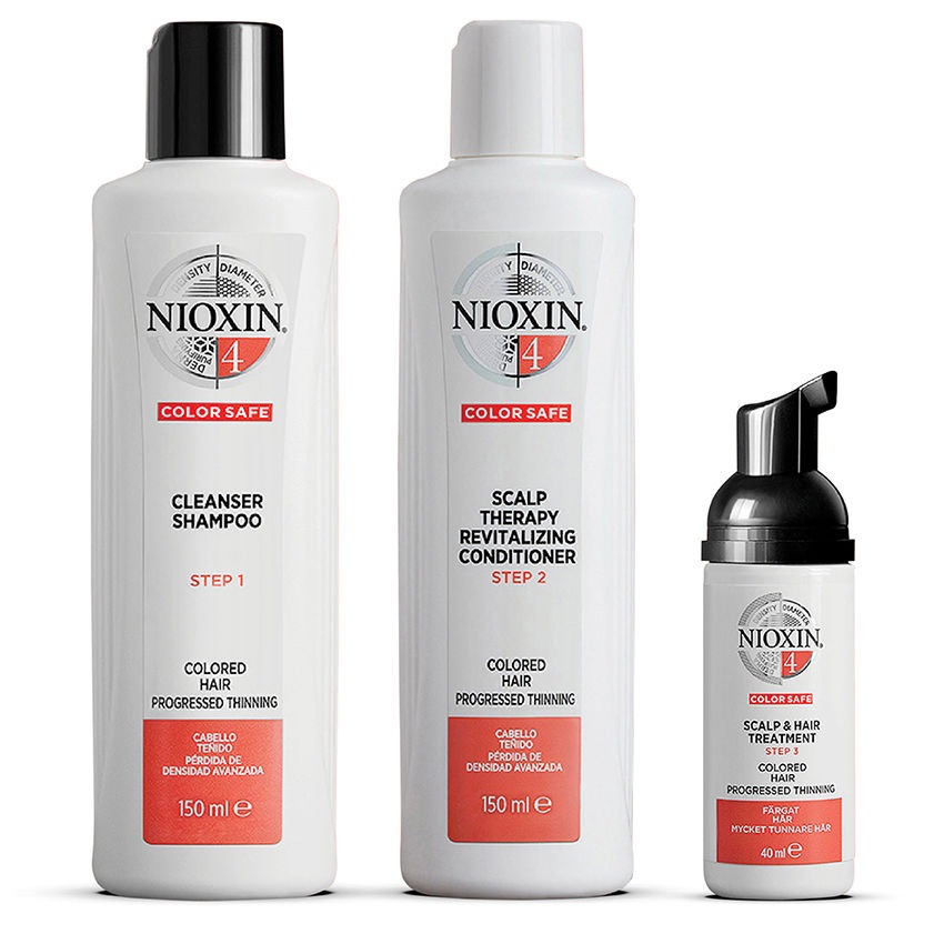 7792721688036518 System 4 zestaw szampon do włosów 150ml + odżywka do włosów 150ml + kuracja zagęszczająca do włosów 40ml - obrazek 1