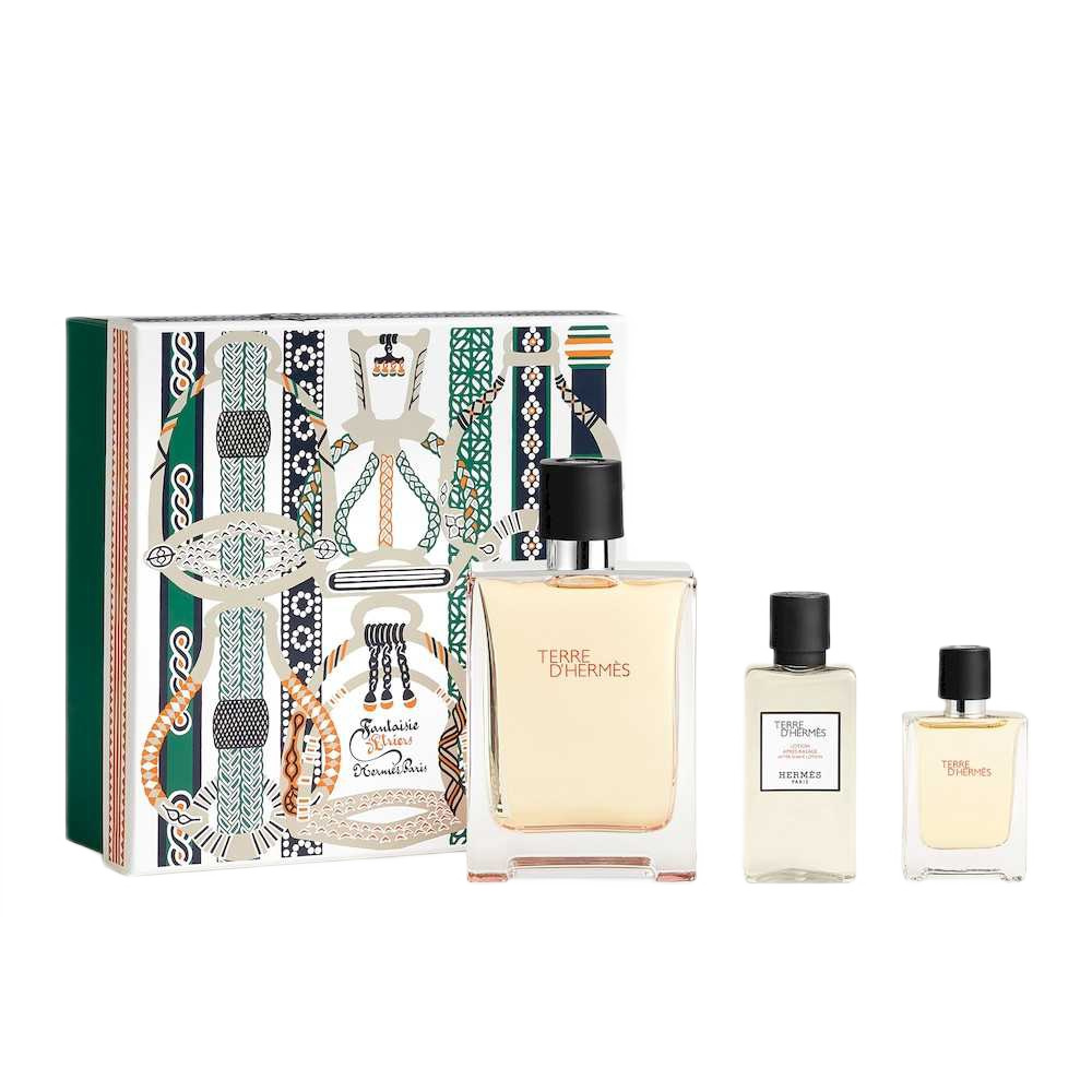78004731763277285 Terre D'Hermes zestaw woda toaletowa spray 100ml + woda toaletowa spray 12.5ml + balsam po goleniu 40ml - obrazek 1