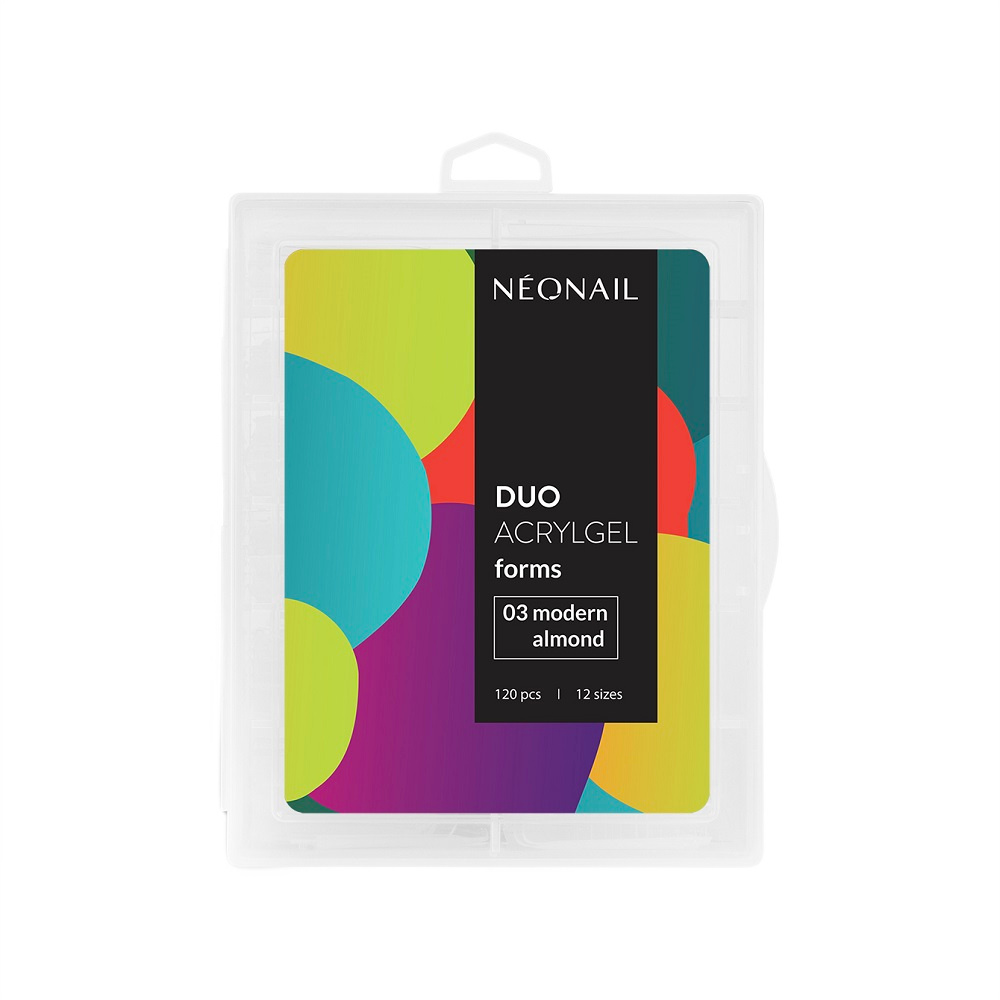 78047551757346751 Duo AcrylGel formy do przedłużania paznokci 03 migdał współczesny 120szt - obrazek 1