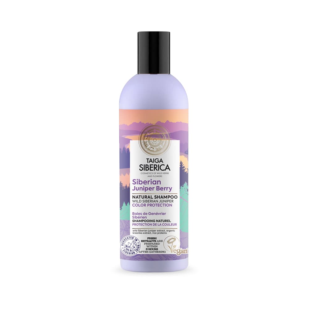 78049051631814237 Taiga Siberica Siberian Juniper Berry wegański szampon do włosów farbowanych z jagodami syberyjskiego jałowca Ochrona Koloru 270ml - obrazek 1