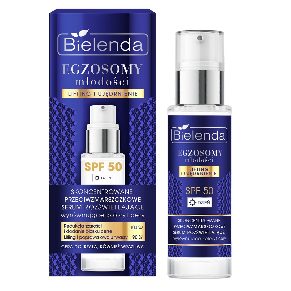 78269171741761888 Egzosomy Młodości skoncentrowane przeciwzmarszczkowe serum rozświetlające SPF50 30ml - obrazek 1