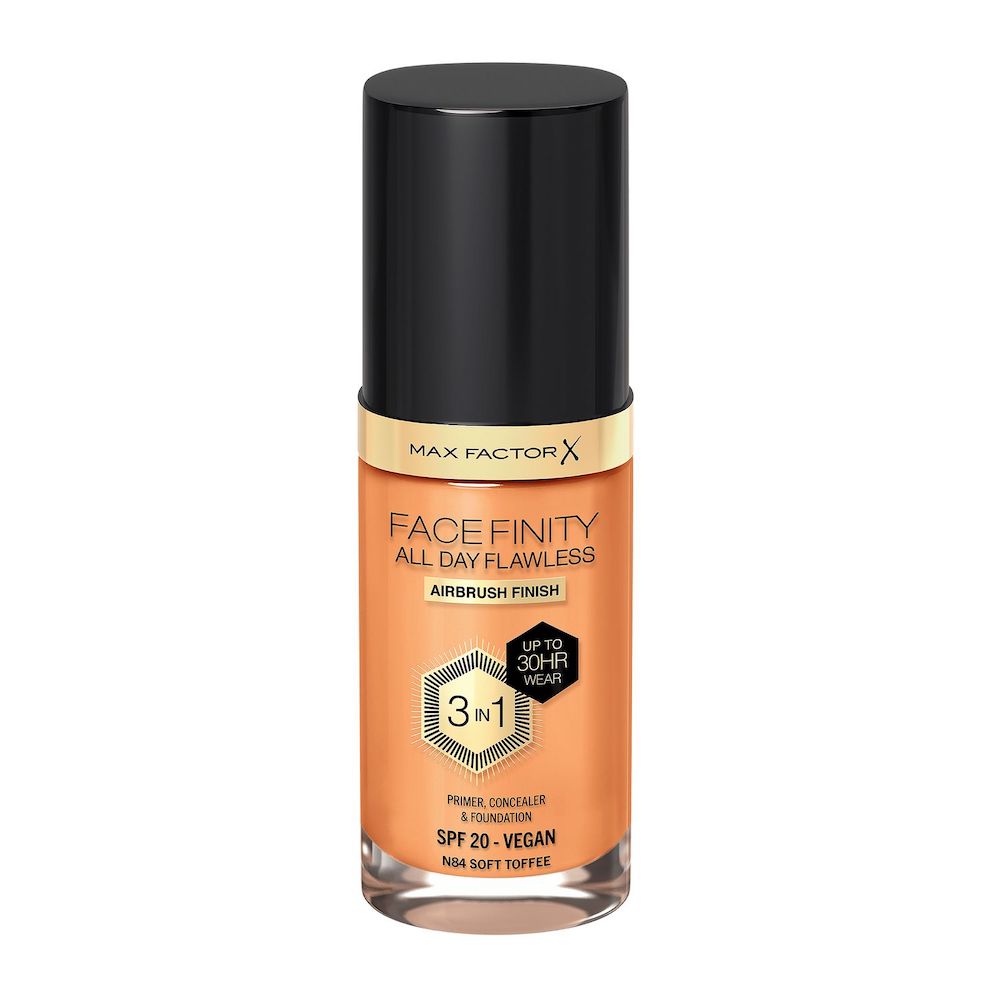 78273611692329434 Facefinity All Day Flawless 3w1 kryjący podkład w płynie N84 Soft Toffee 30ml - obrazek 1