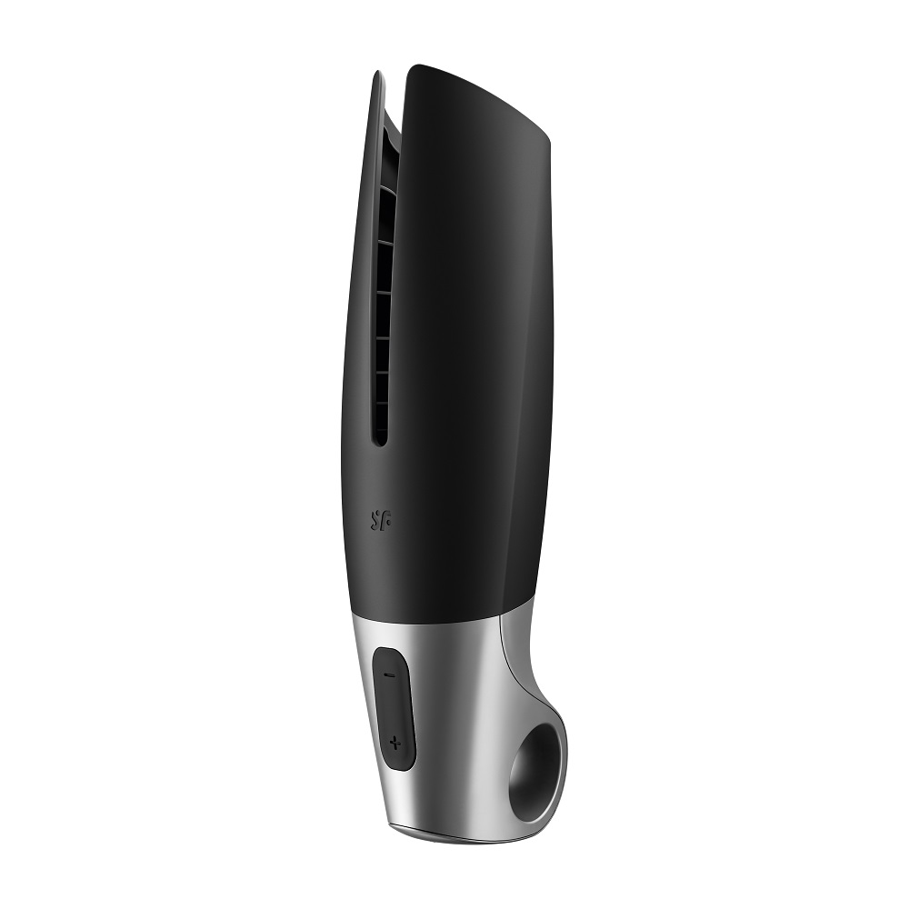 78330091673413660 Power Masturbator wibrujący masturbator Black - obrazek 1