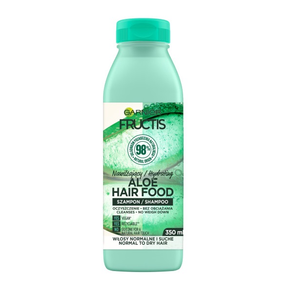 78332341653302427 Fructis Aloe Hair Food szampon nawilżający do włosów normalnych i suchych 350ml - obrazek 1