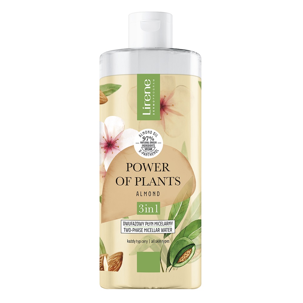 78351161684748937 Power of Plants dwufazowy płyn micelarny 3w1 Migdał 400ml - obrazek 1