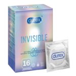 Durex prezerwatywy Invisible dodatkowo nawilżane 16 szt cienkie