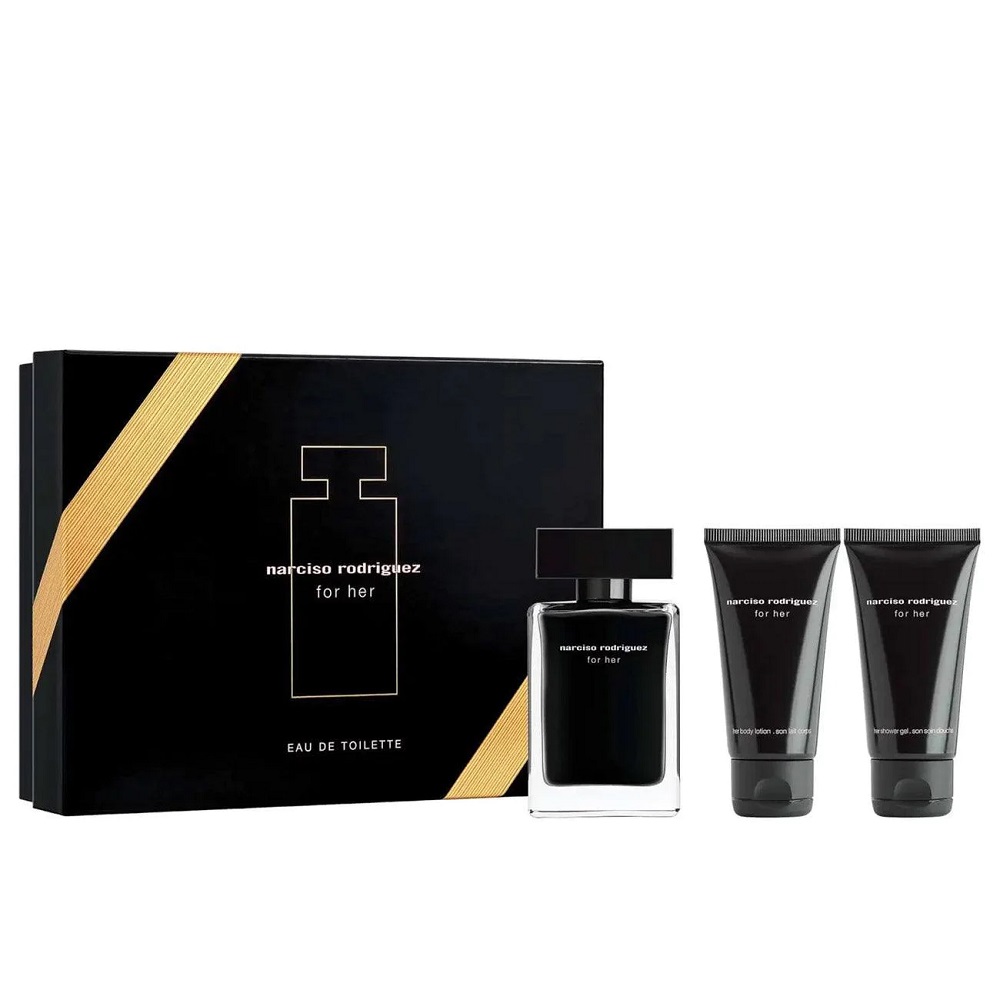 78362041691662102 For Her zestaw woda toaletowa spray 50ml + balsam do ciała 50ml + żel pod prysznic 50ml - obrazek 1