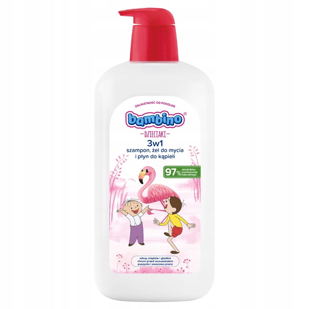 78368681754298672 Dzieciaki 3w1 szampon żel pod prysznic i płyn do kąpieli Flaming 1000ml - obrazek 1
