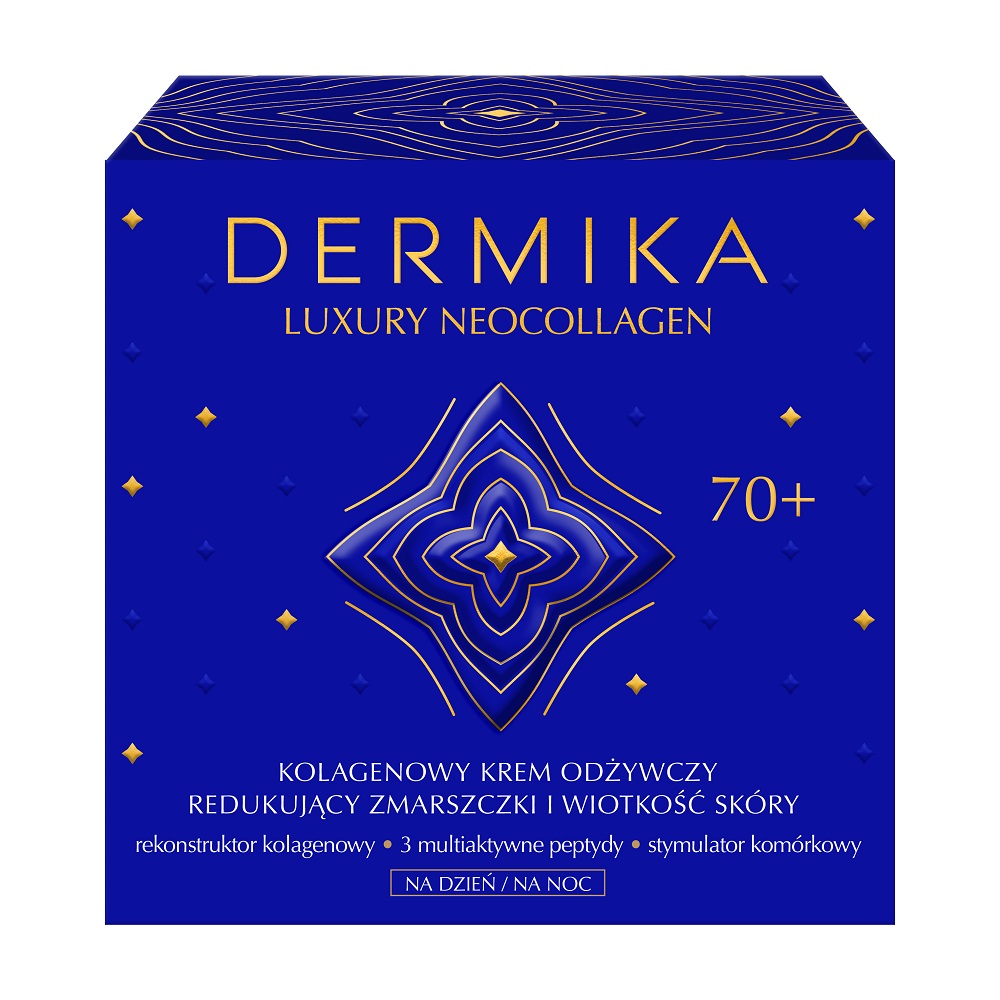 78391541644554527 Luxury Neocollagen 70+ kolagenowy krem odżywczy do redukcji zmarszczek i wiotkości skóry na dzień i na noc 50ml - obrazek 1