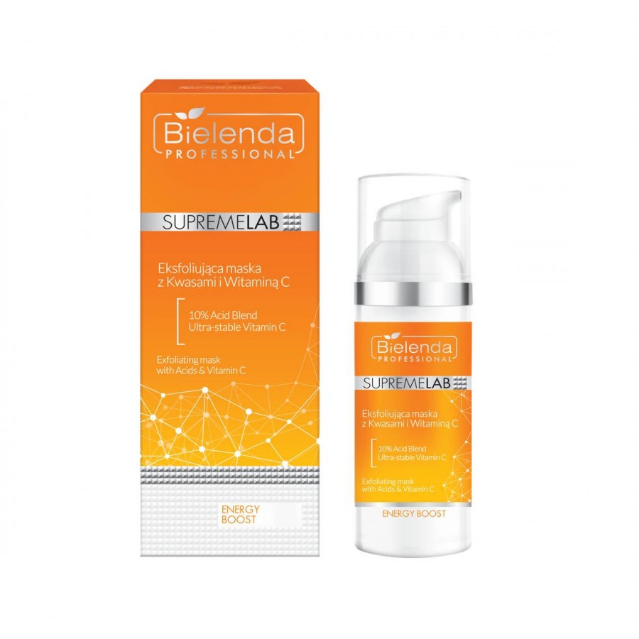 78393461650950350 SupremeLab Energy Boost eksfoliująca maska z kwasami i witaminą C 50g - obrazek 1