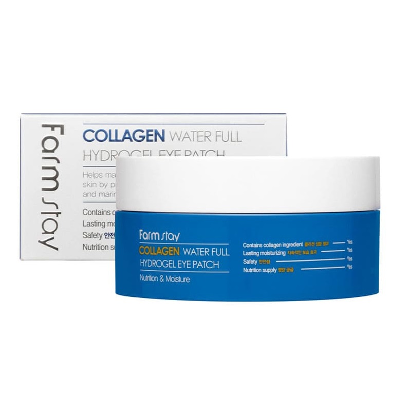 7844221611563299 Collagen Water Full Hydrogel Eye Patch kolagenowe hydrożelowe płatki pod oczy 60szt - obrazek 1