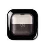 Bright Duo Baked Eyeshadow wypiekany cień do powiek 22 Pearly White - Satin Graphite 2.5g
