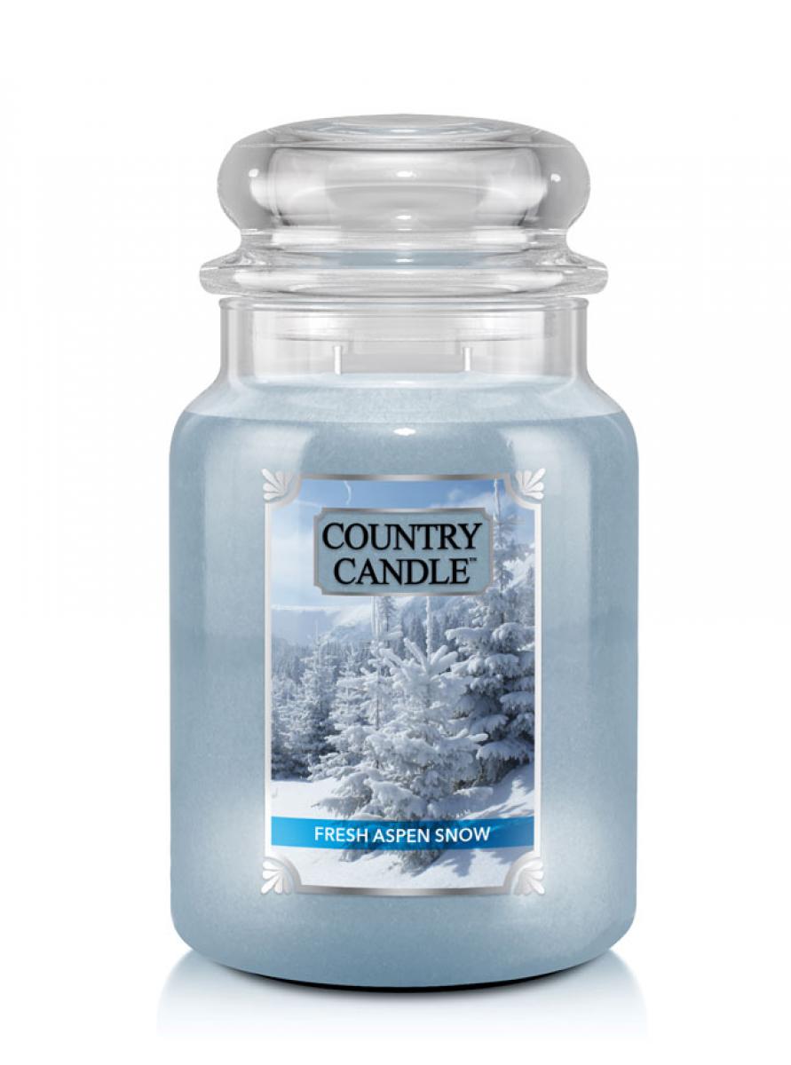 78544021602766113 Duża świeca zapachowa z dwoma knotami Fresh Aspen Snow 680g - obrazek 1