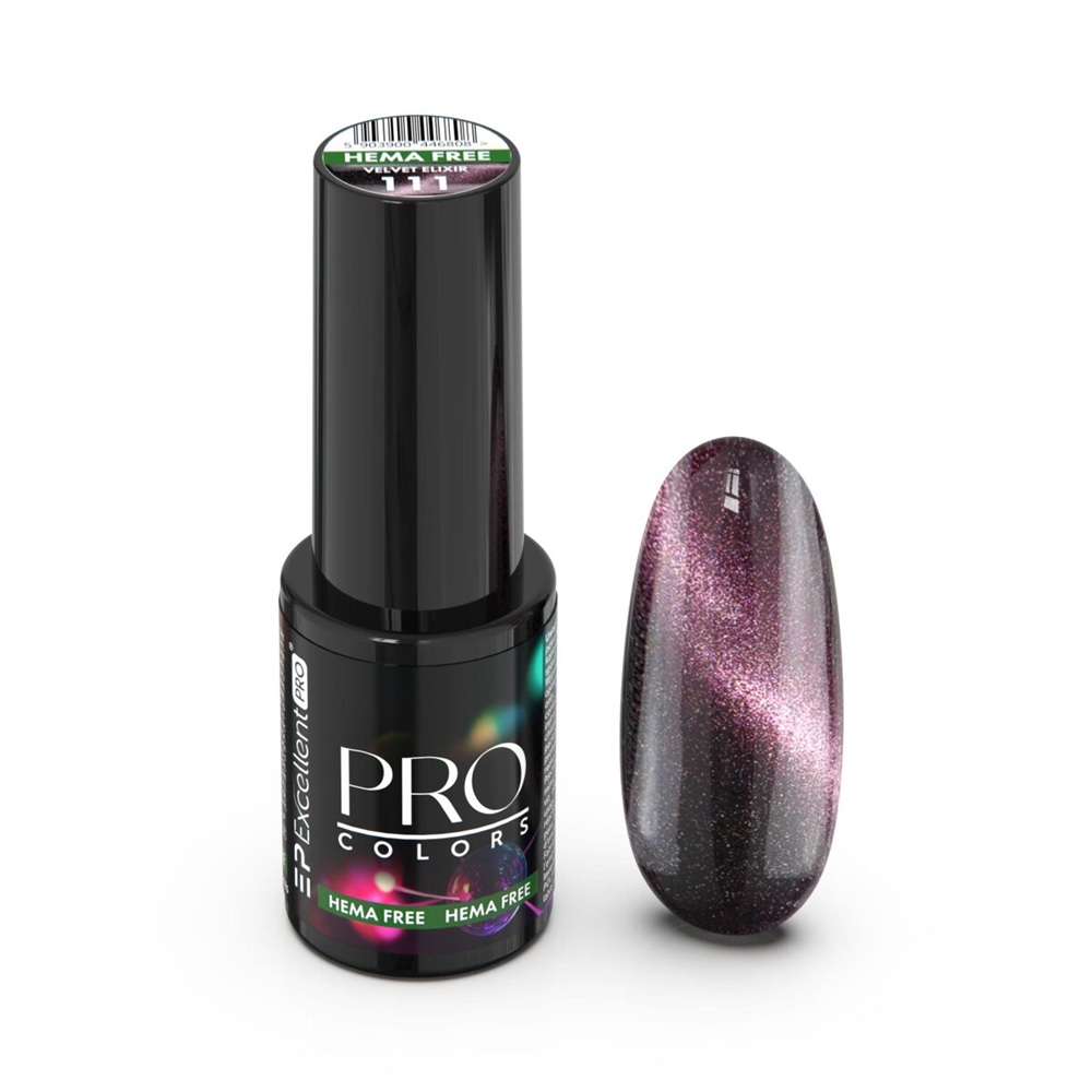 7855881766496583 Pro Colors Hema Free CatEye lakier hybrydowy 111 Velvet Elixir 7g - obrazek 1