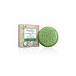 Veganbar szampon do włosów cienkich i przetłuszczających się w kostce Olej z Konopi & Kawa 50g