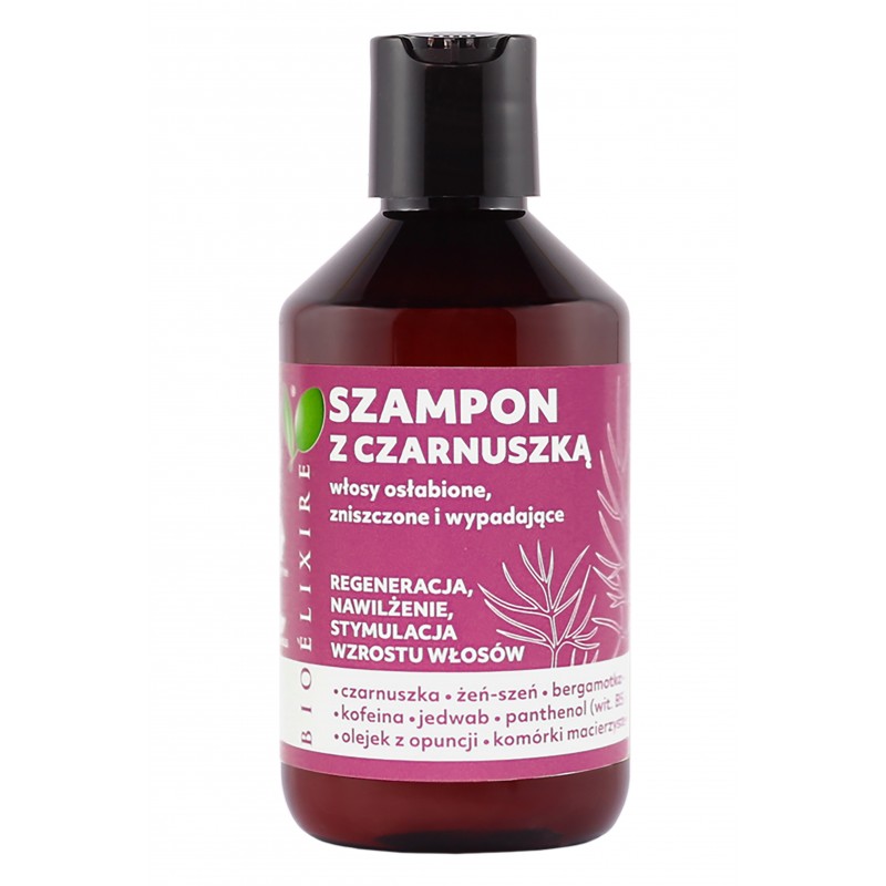 78563351648792191 Szampon z czarnuszką do włosów osłabionych zniszczonych i wypadających 300ml - obrazek 1