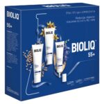 55+ zestaw krem intensywnie liftingujący do skóry oczu ust szyi i dekoltu 30ml + krem na dzień 50ml + krem na noc 50ml