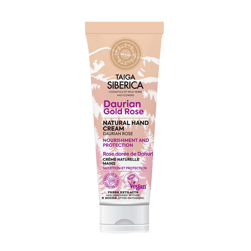 78760401622008879 Taiga Siberica naturalny odżywczo-ochronny krem do rąk z różą dahurską 75ml - obrazek 1