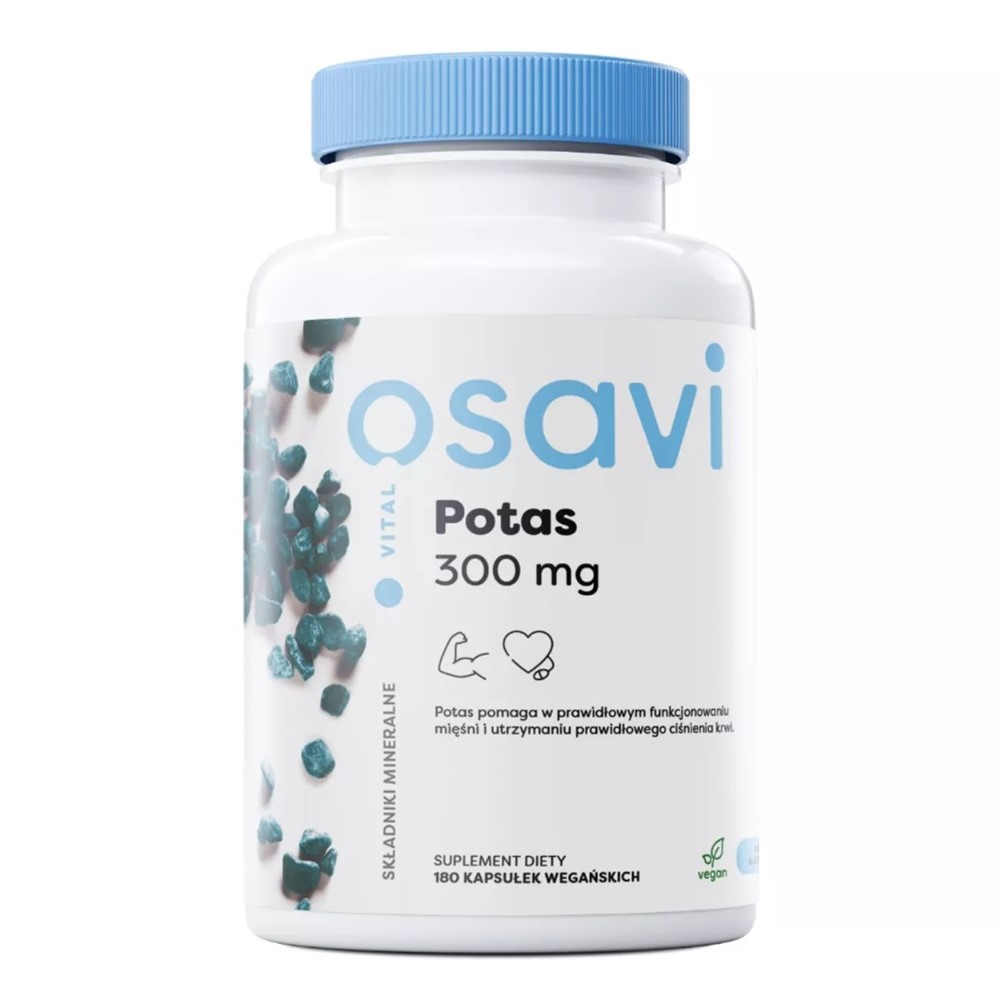 78837311718002188 Potas 300mg suplement diety 180 kapsułek - obrazek 1