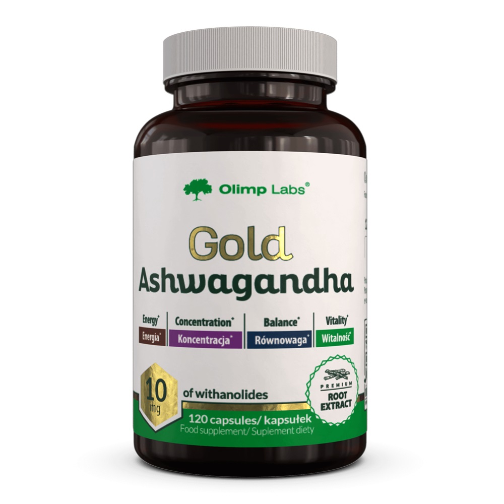 78874131742994213 Gold Ashwagandha suplement diety 120 kapsułek - obrazek 1